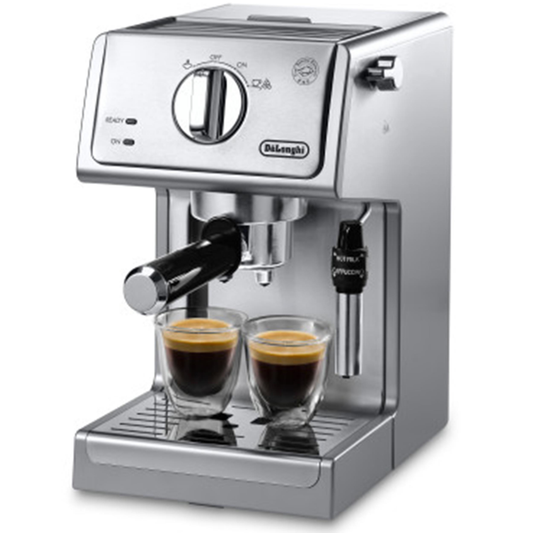 DELONGHI 15 BAR ESPRESSO AND CAPPUCCINO MACHINE WITH PREMIUM ADJUSTABLE FROTHER
