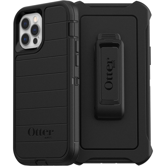 OTTERBOX APPLE IPHONE 12 AND IPHONE 12 PRO DEFENDER PRO SERIES CASE - BLACK
