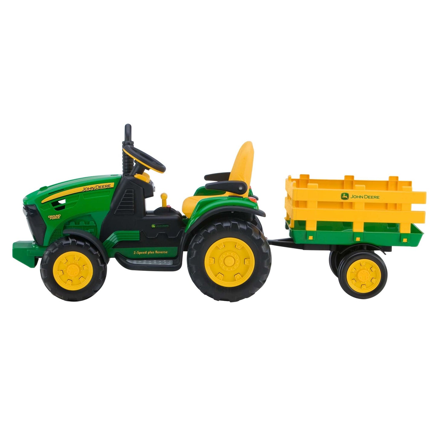 JOHN DEERE GROUND FORCE TRACTOR 12V RIDE-ON GREEN