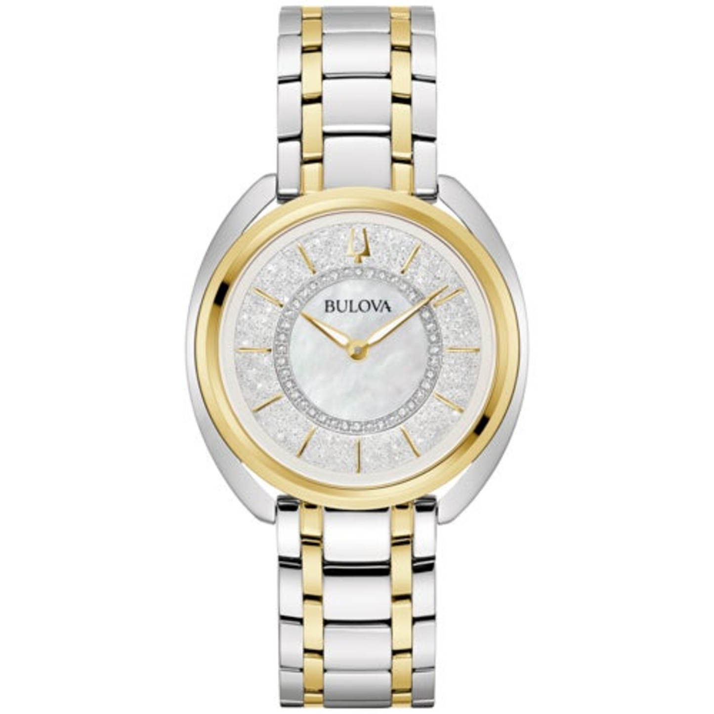 LADIES' DUALITY TWO-TONE STAINLESS STEEL WATCH W/ 2 STRAPS, MOTHER-OF-PEARL DIAL