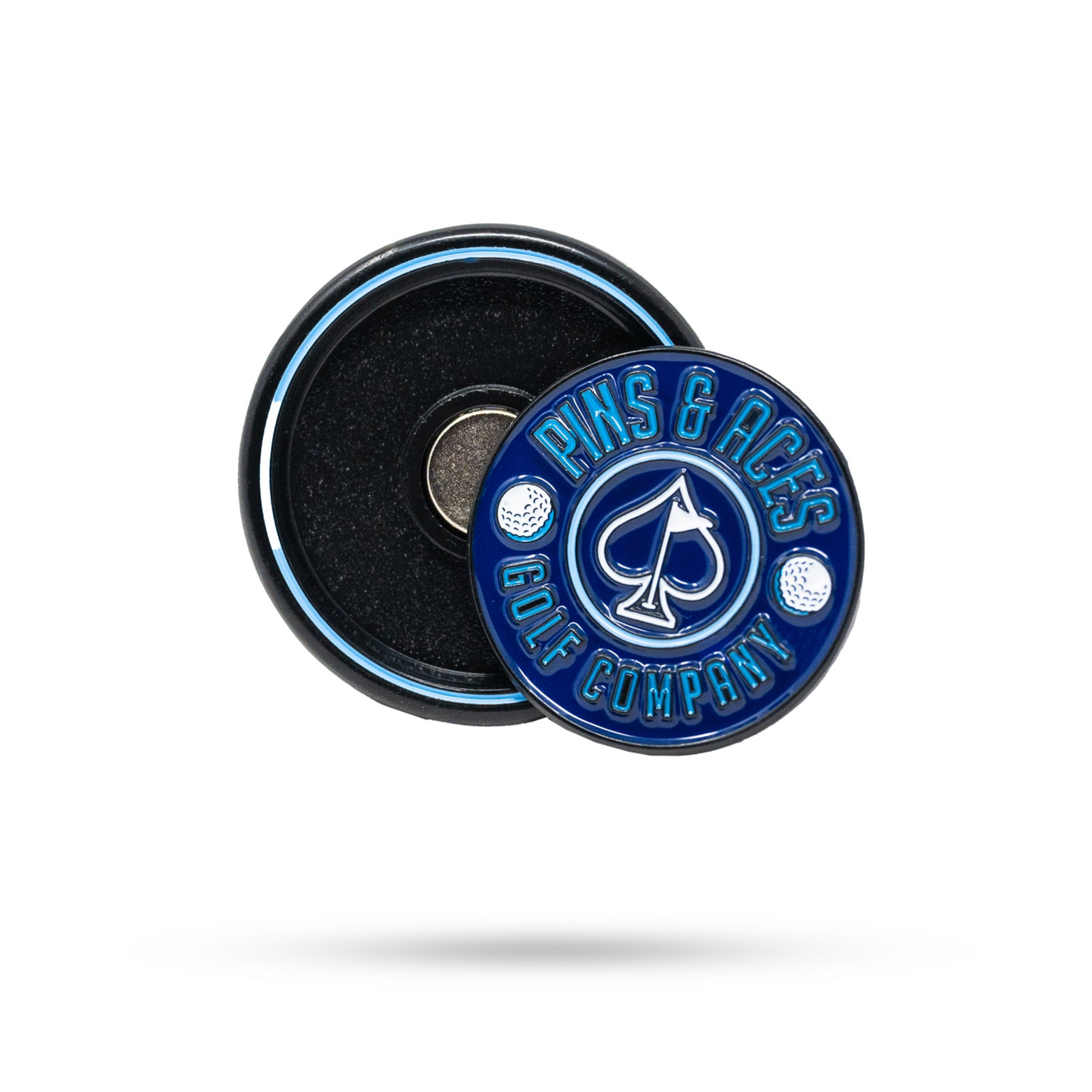 POP OUT MEDALLION BALL MARKER - NAVY