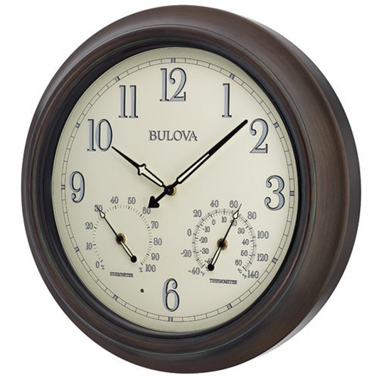 WEATHER MASTER OUTDOOR WALL CLOCK