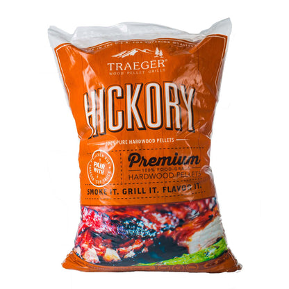 HICKORY BBQ HARDWOOD PELLETS 20LB BAG