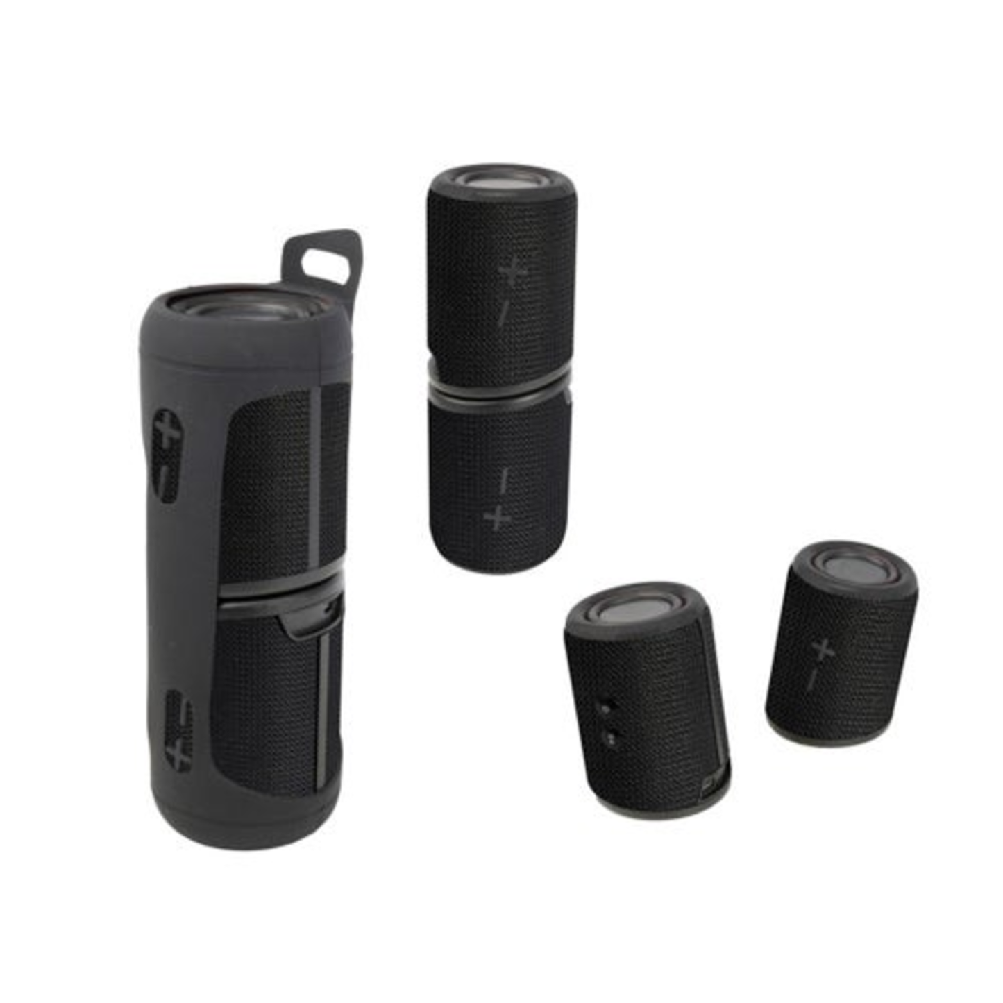 MAGNETIC+ PORTABLE DUAL WIRLESS SPEAKERS BLACK