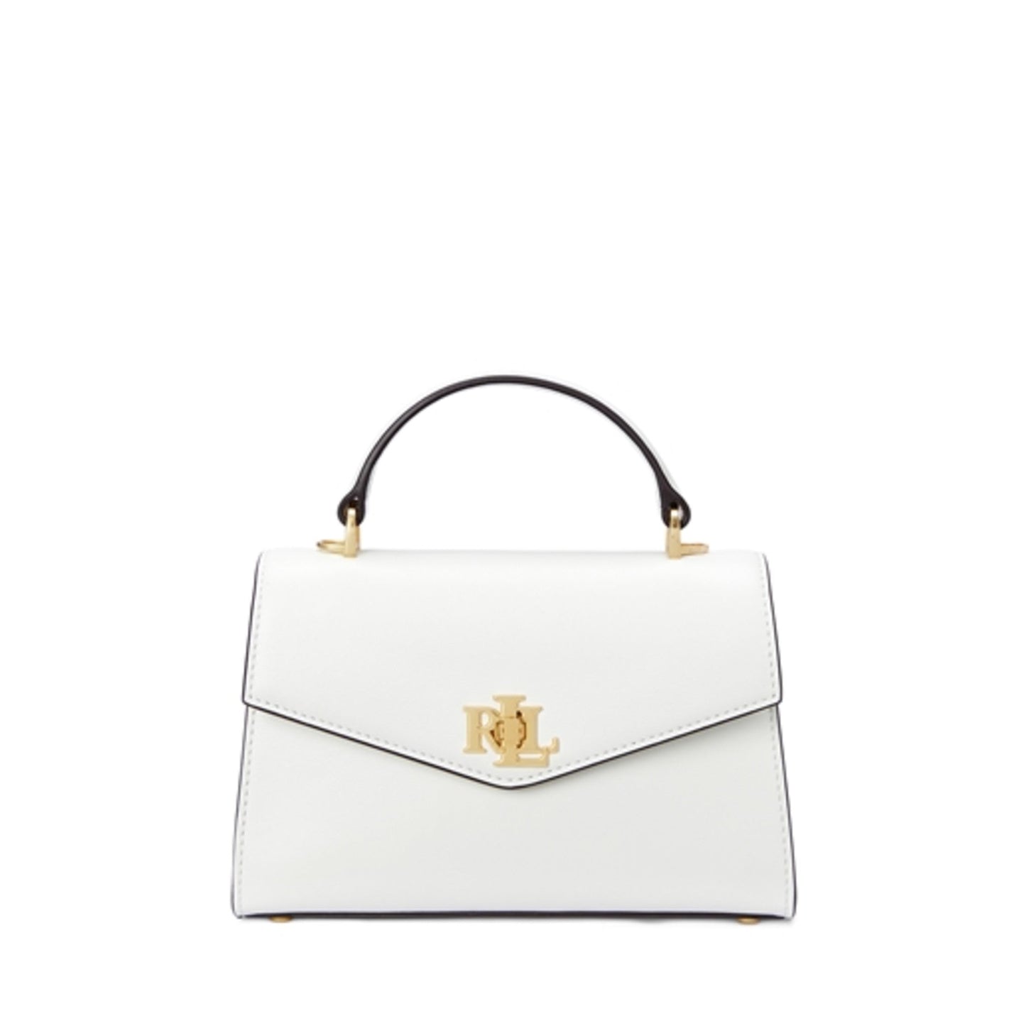LEATHER SMALL FARRAH SATCHEL, WHITE
