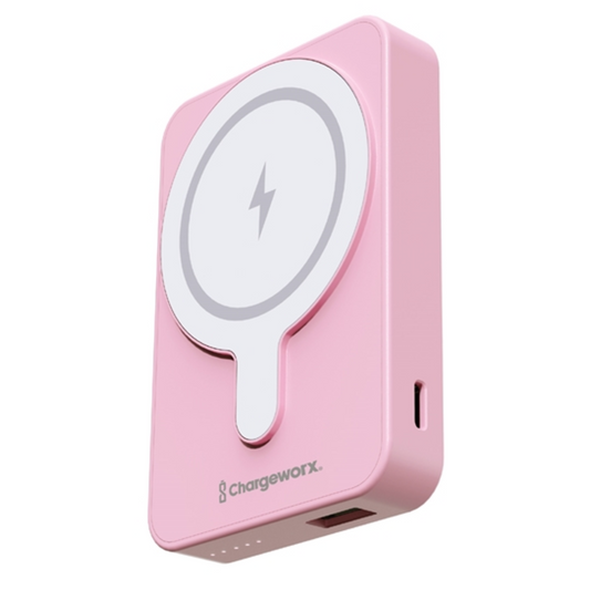 MAGSAFE POWER BANK W/ CREDIT CARD HOLDER, PINK