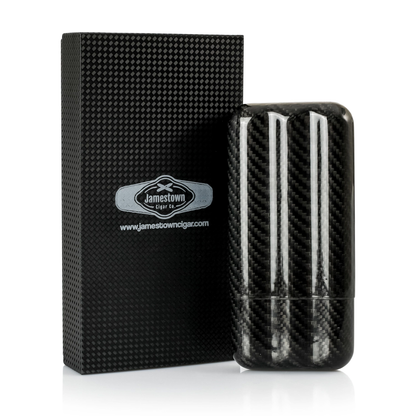 CARBON FIBER CIGAR CASE - 3 SLOT JAMESTOWN