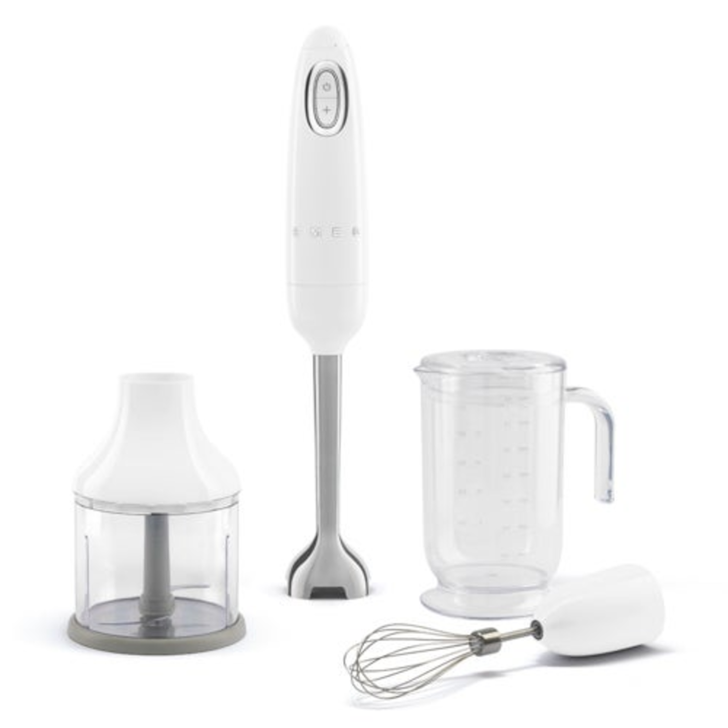 RETRO STYLE HAND BLENDER W/ ACCESSORIES WHITE