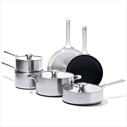 MIRA TRI-PLY STAINLESS STEEL 10PC COOKWARE SET