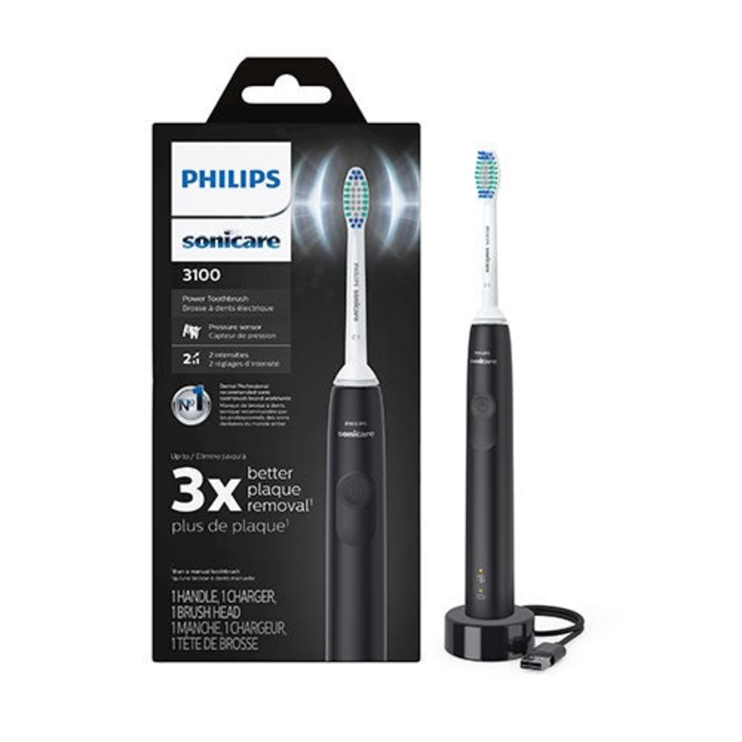 3100 SERIES SONIC ELECTRIC TOOTHBRUSH BLACK