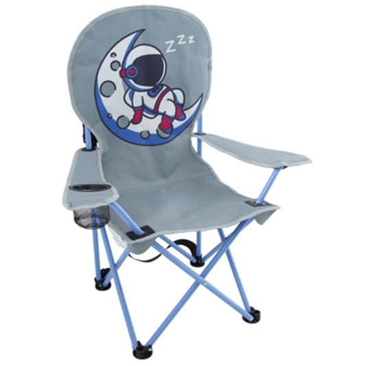 ASTRONAUT KIDS CHAIR, BLUE, 16"X 12" X 25"