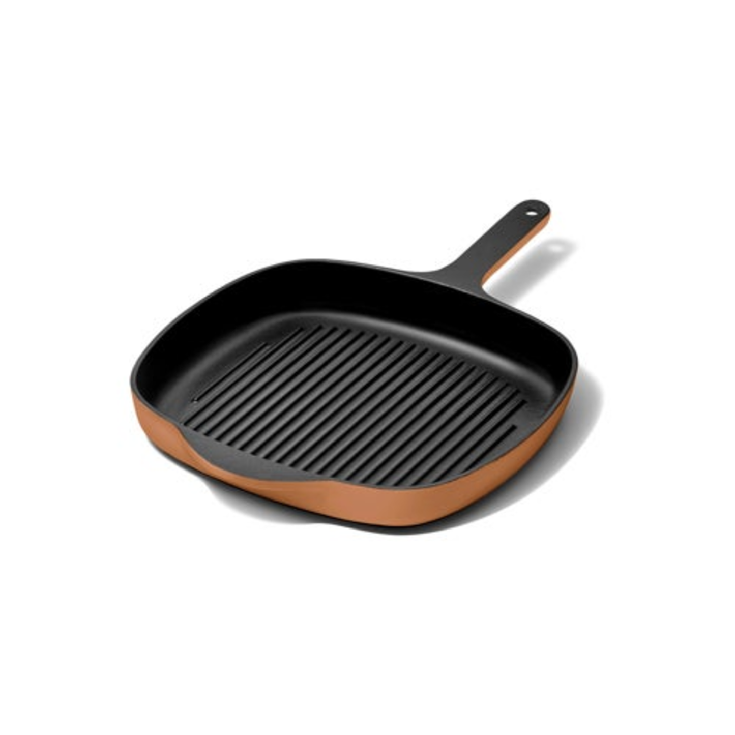 10.5" ENAMELED CAST IRON GRILL PAN RUST