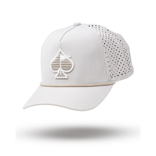 PERFORATED ROPE HAT - BONE