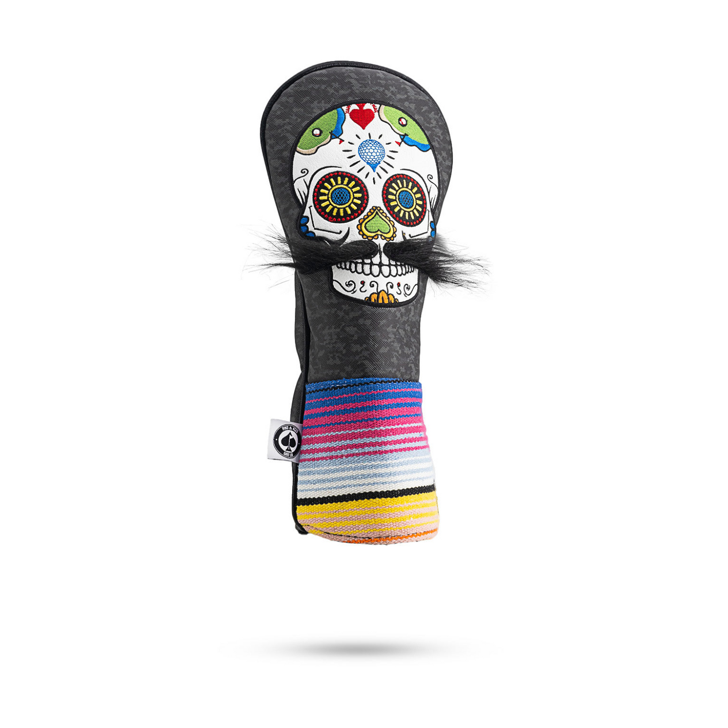 MUSTACHE SUGAR SKULL - FAIRWAY COVER GRAY CAMO