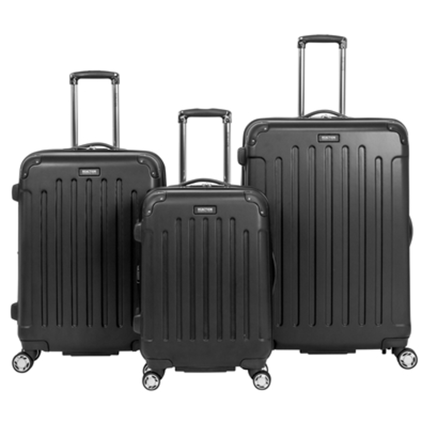 RENEGADE HARD SIDE 3 PC LUGGAGE SET, BLACK, 20,24,28''