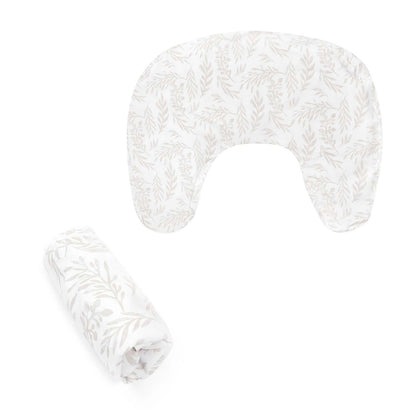 BOPPY NEW NURSING PILLOW COTTON COVER BEIGE FOLIAGE