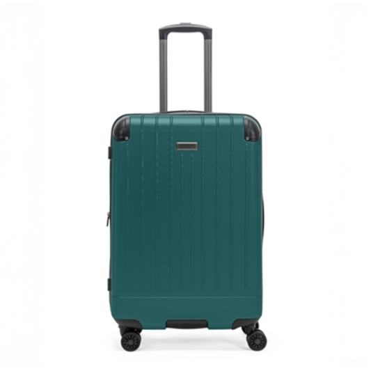 FLYING AXIS CHECKED LUGGAGE, MIDNIGHT TURQUOISE, 24"