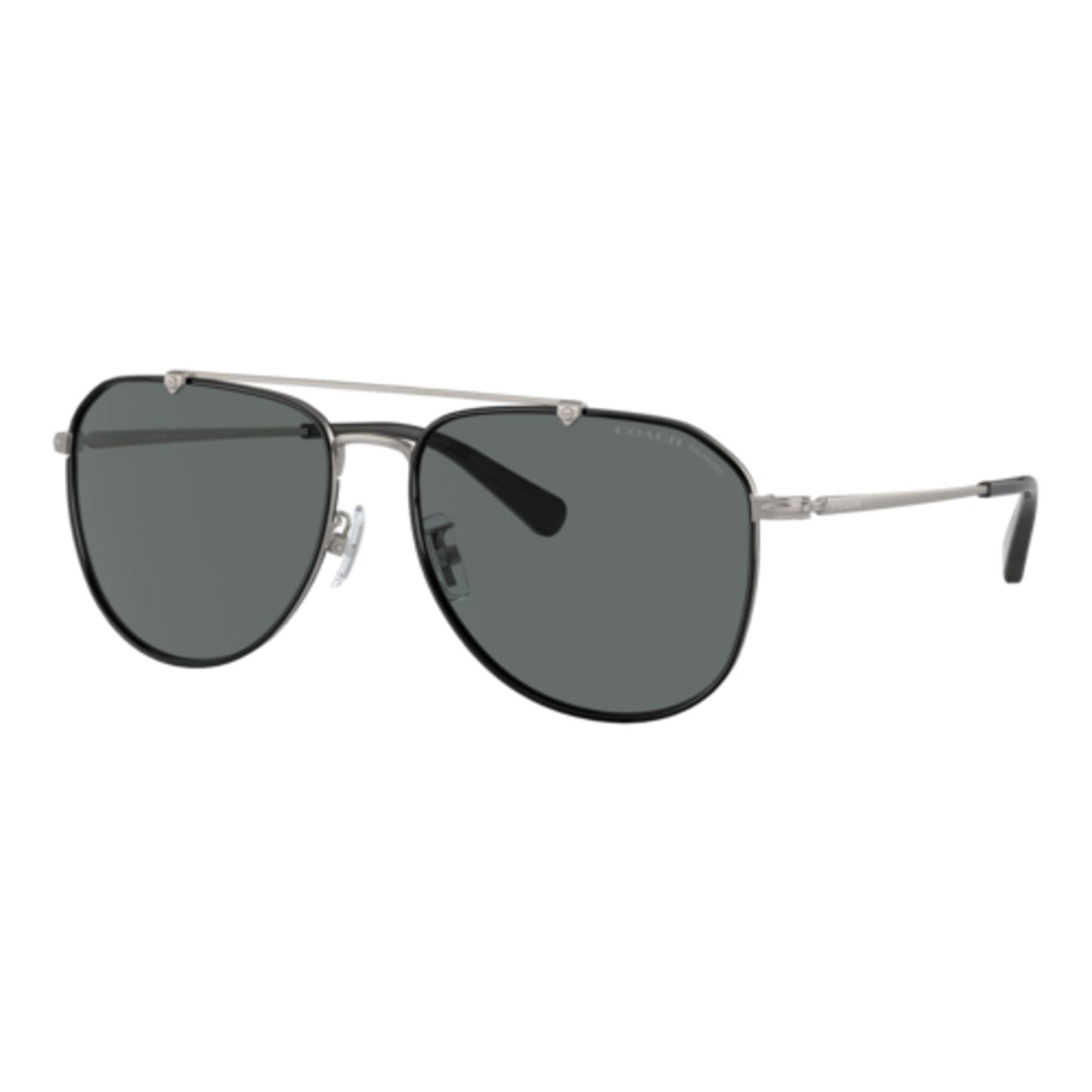 COACH POLARIZED METAL WINDSOR PILOT SUNGLASSES