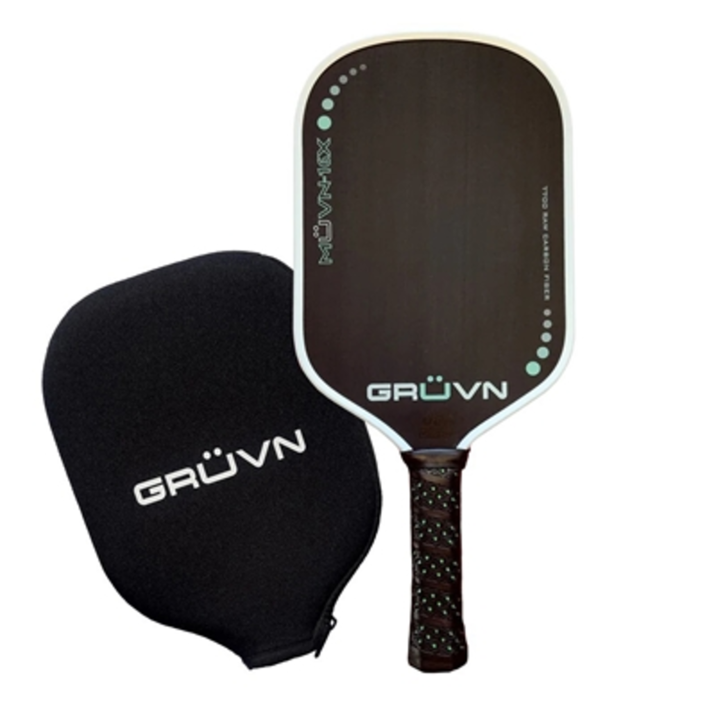 MUVN-16X PICKLEBALL PADDLE, BLACK/WHITE, 16.5''