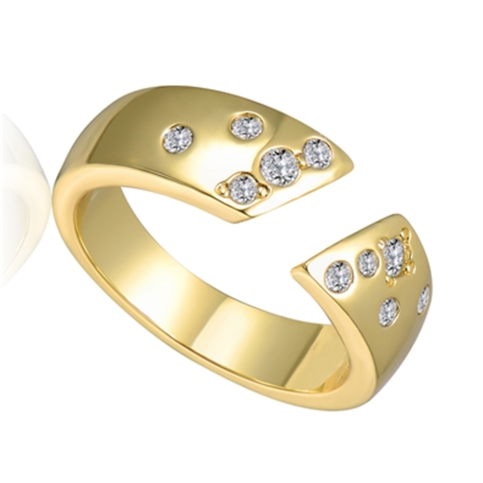 14K YELLOW GOLD CLASSIC BAND RING, GOLD, 8"