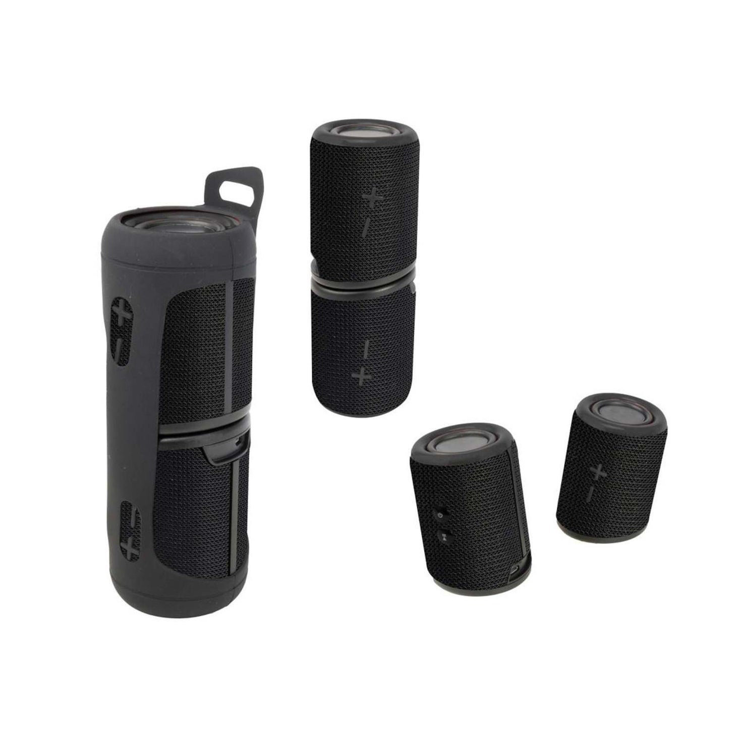MAGNETIC+ PORTABLE DUAL WIRLESS SPEAKERS BLACK
