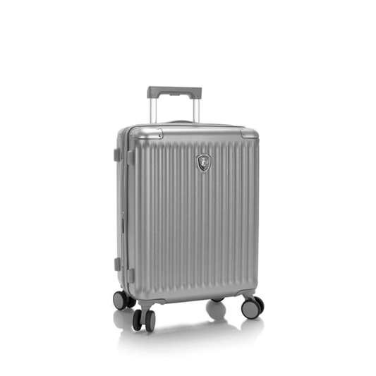 HEYS LUXE 100% PC 21" CARRY-ON LUGGAGE - SILVER