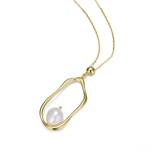 BRIGITTE FLUID BOHO NECKLACE, GOLD, 16"