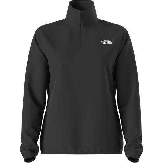 THE NORTH FACE WOMEN'S GLACIER FLEECE 1/4 ZIP JACKET - TNF BLACK