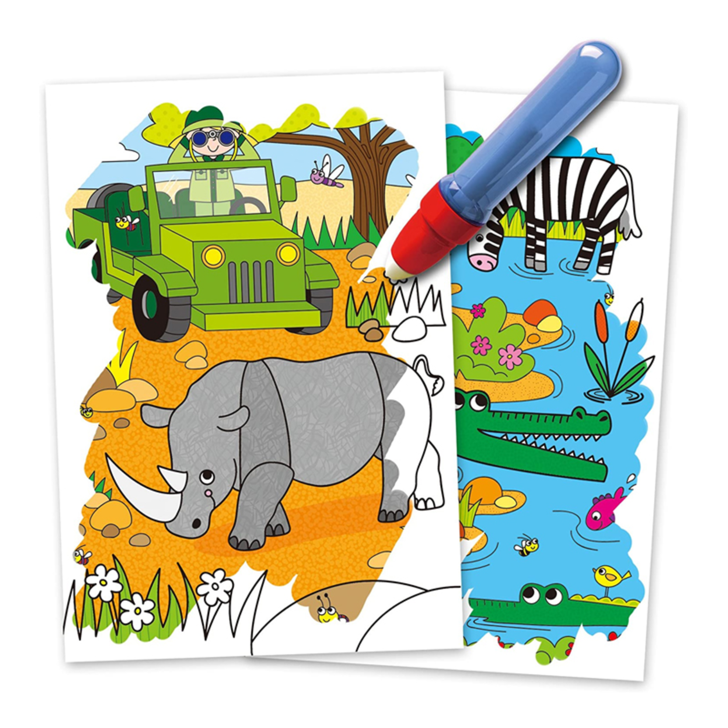 WATER MAGIC SAFARI COLOURING BOOK FOR CHILDREN
