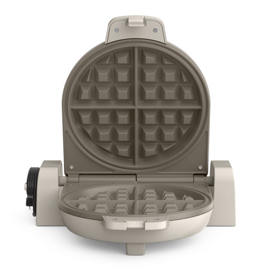 FLIP-N-STORE CERAMIC WAFFLE MAKER - (OATMILK)