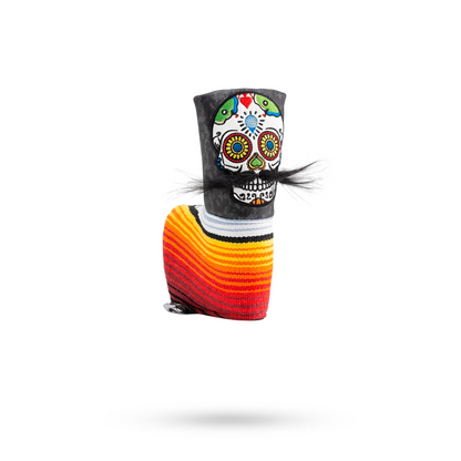 MUSTACHE SUGAR SKULL - BLADE PUTTER COVER GRAY CAMO