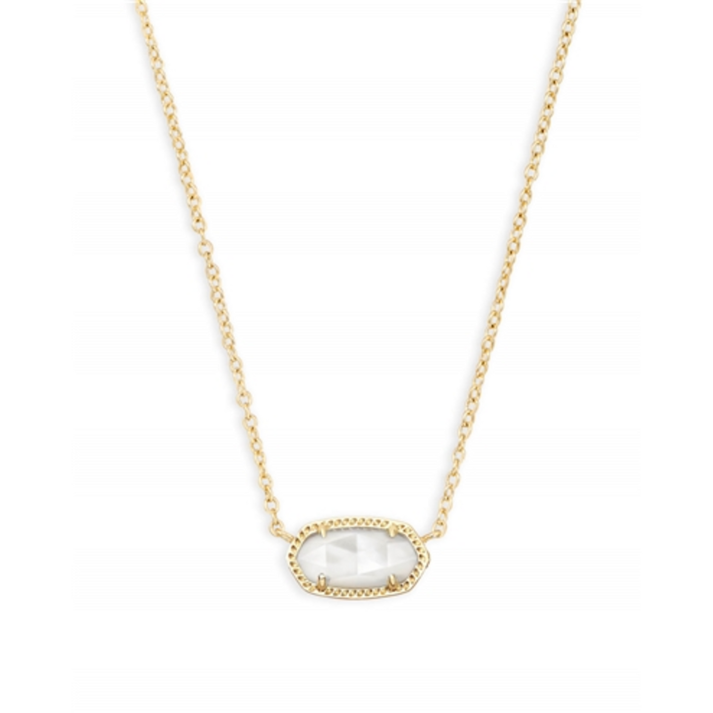 ELISA NECKLACE, GOLD/IVORY MOP