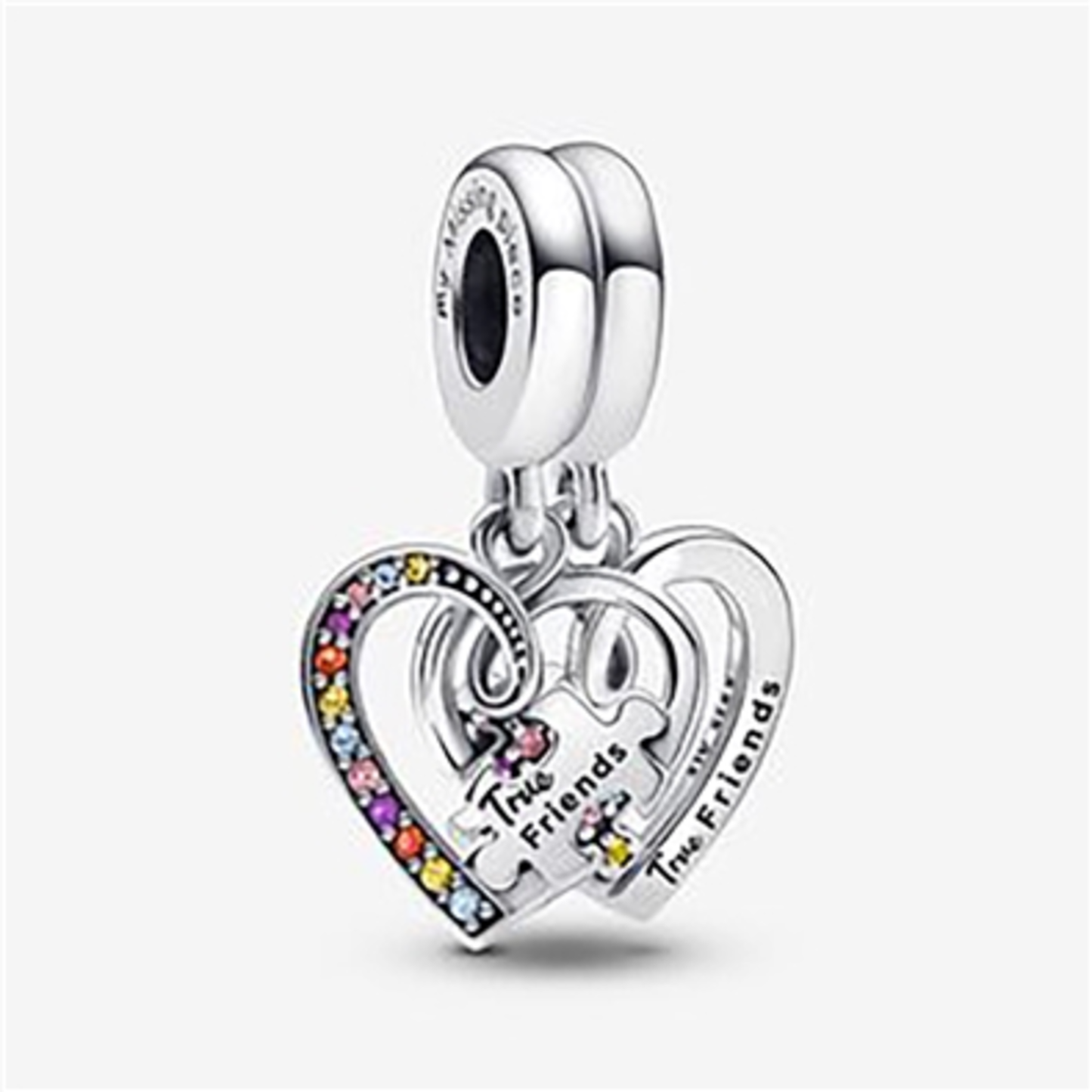 PUZZLE PIECE HEARTS SPLITTABLE CHARM, MULTICOLOR