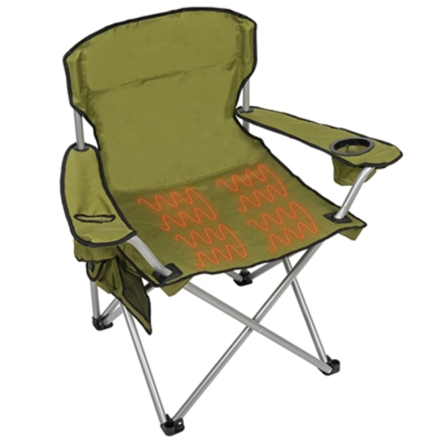 HEAVY DUTY HEATED FOLDING QUAD CHAIR, MOSS