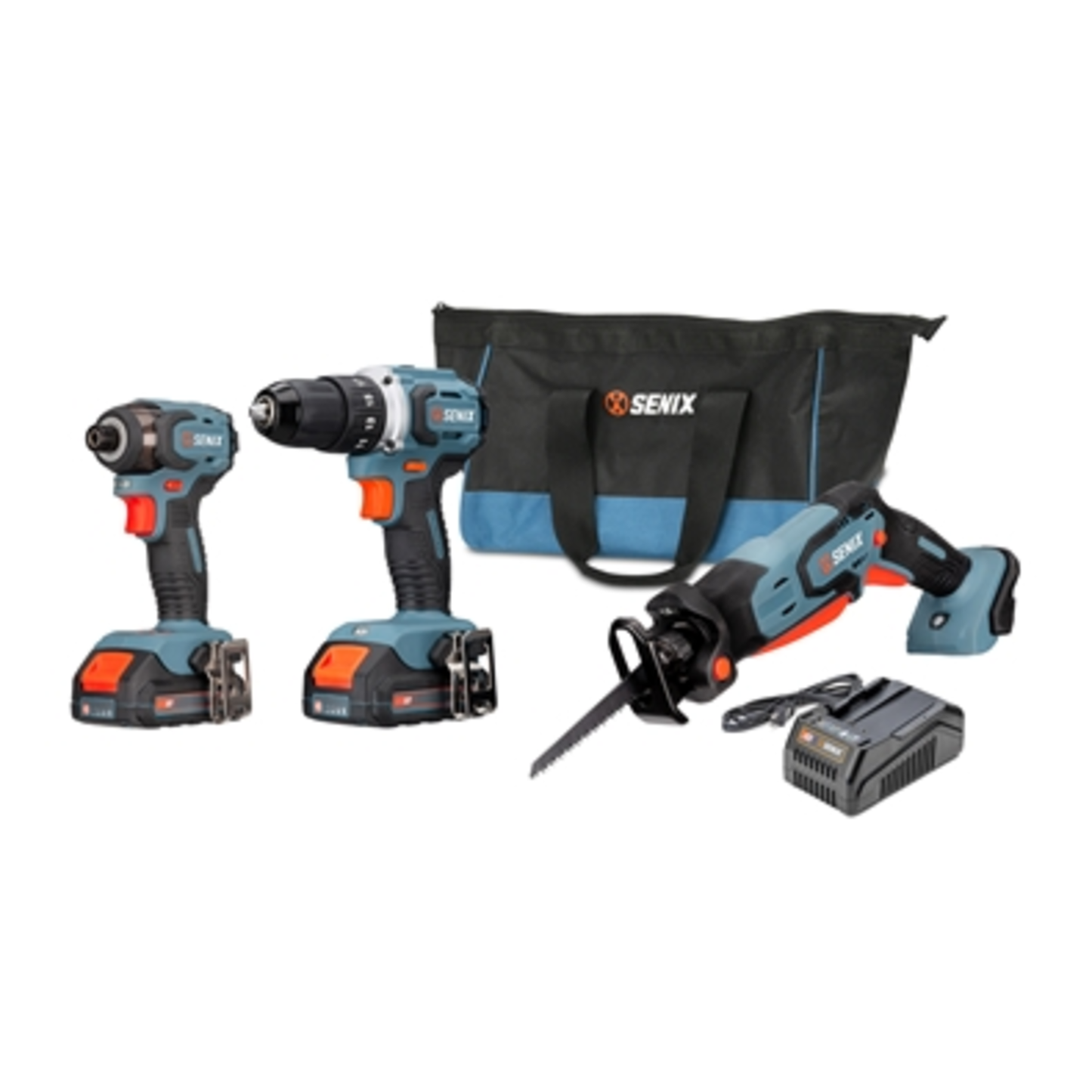 20V 3-TOOL DRILL,DRIVER, SAW COMBO KIT, BLUE