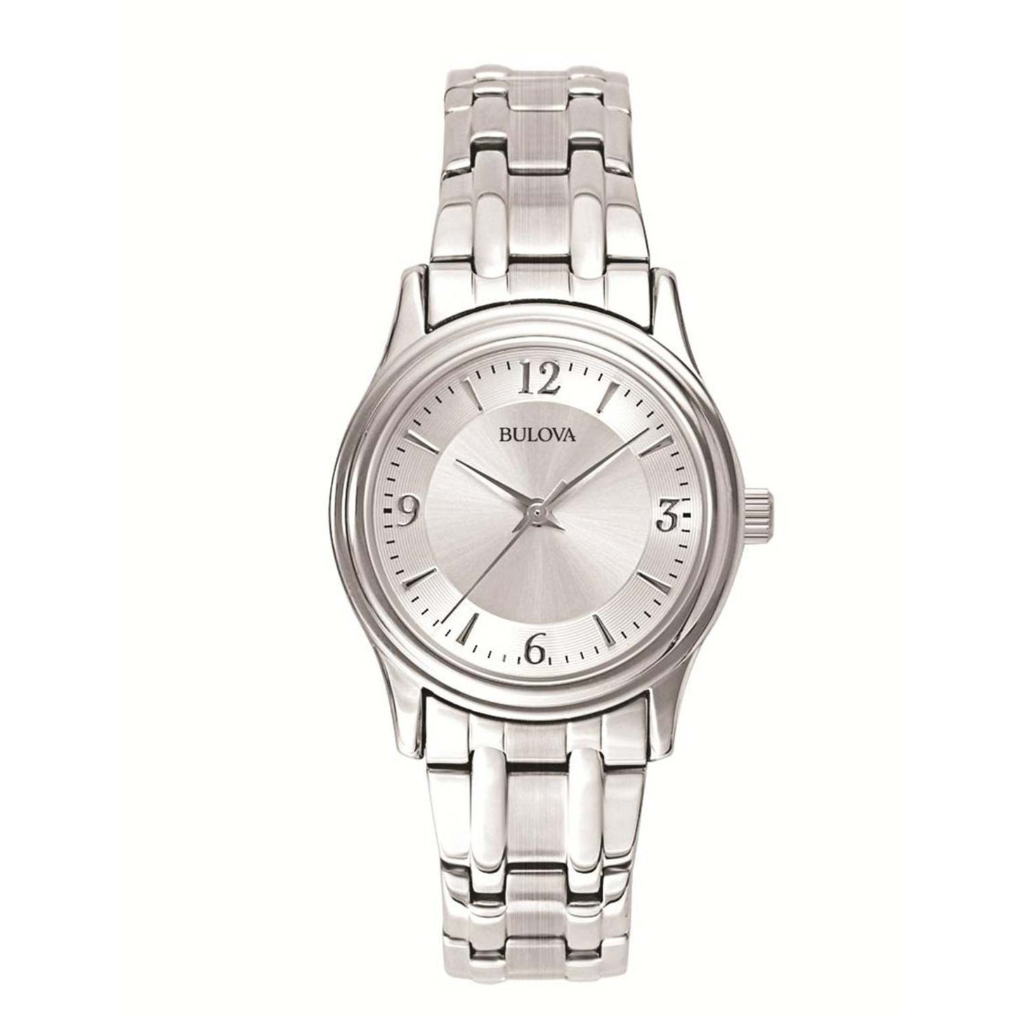 LADIES CORPORATE COLLECTION SILVER-TONE STAINLESS STEEL WATCH SILVER DIAL
