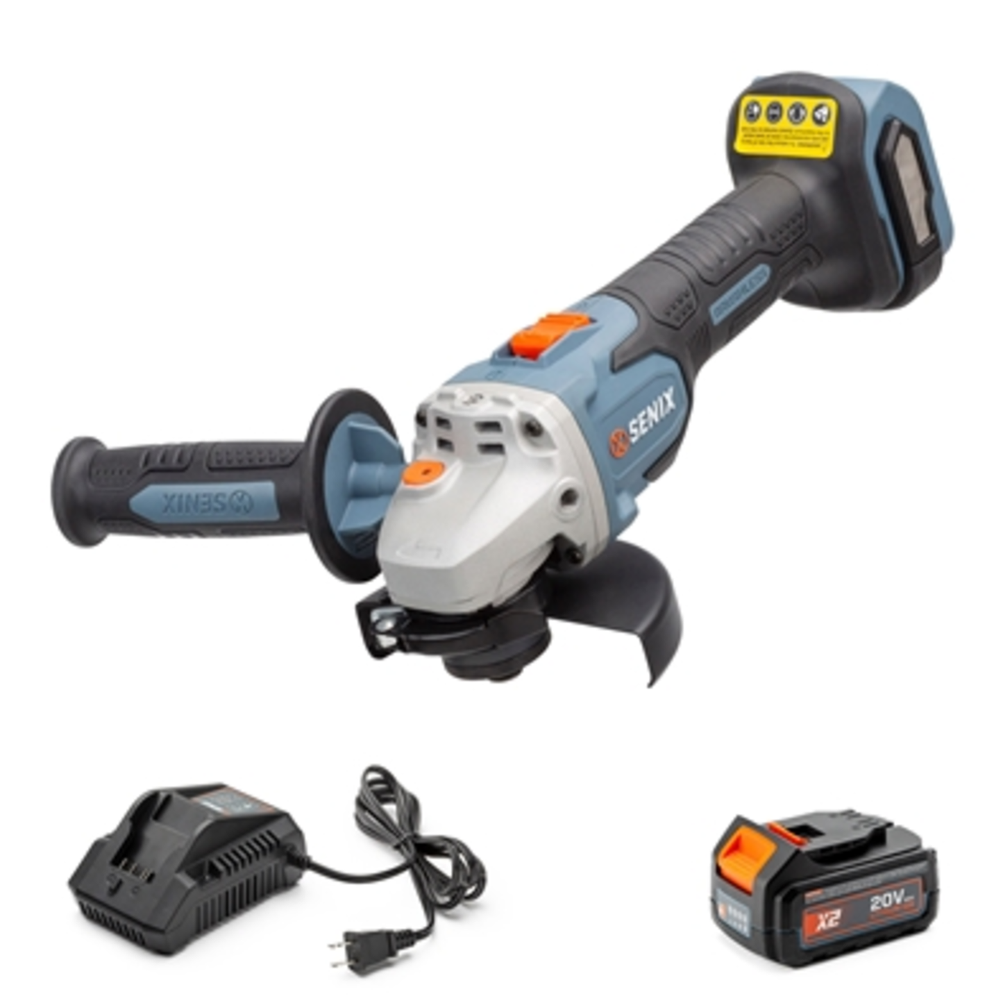 20 VOLT MAX  BRUSHLESS ANGLE GRINDER KIT, BLUE, 5"