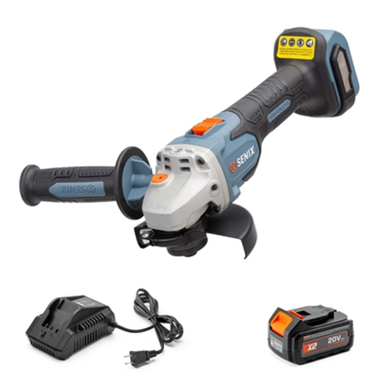 20 VOLT MAX  BRUSHLESS ANGLE GRINDER KIT, BLUE, 5"