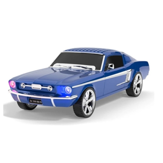 RETRO RIDE BLUETOOTH CAR SPEAKER, BLUE