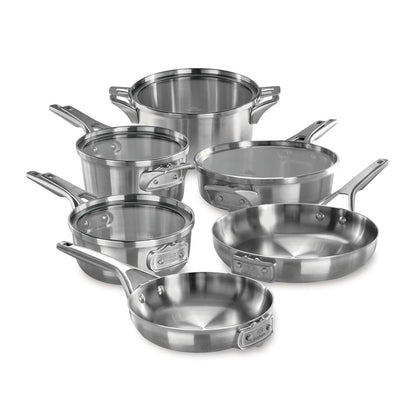 PREMIER SPACE SAVING 10PC STAINLESS STEEL COOKWARE