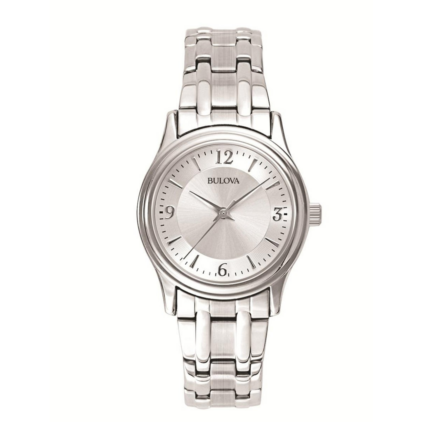 LADIES CORPORATE COLLECTION SILVER-TONE STAINLESS STEEL WATCH SILVER DIAL