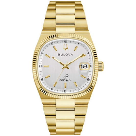 MEN'S SUPER SEVILLE GOLD-TONE STAINLESS STEEL WATCH, SILVER DIAL
