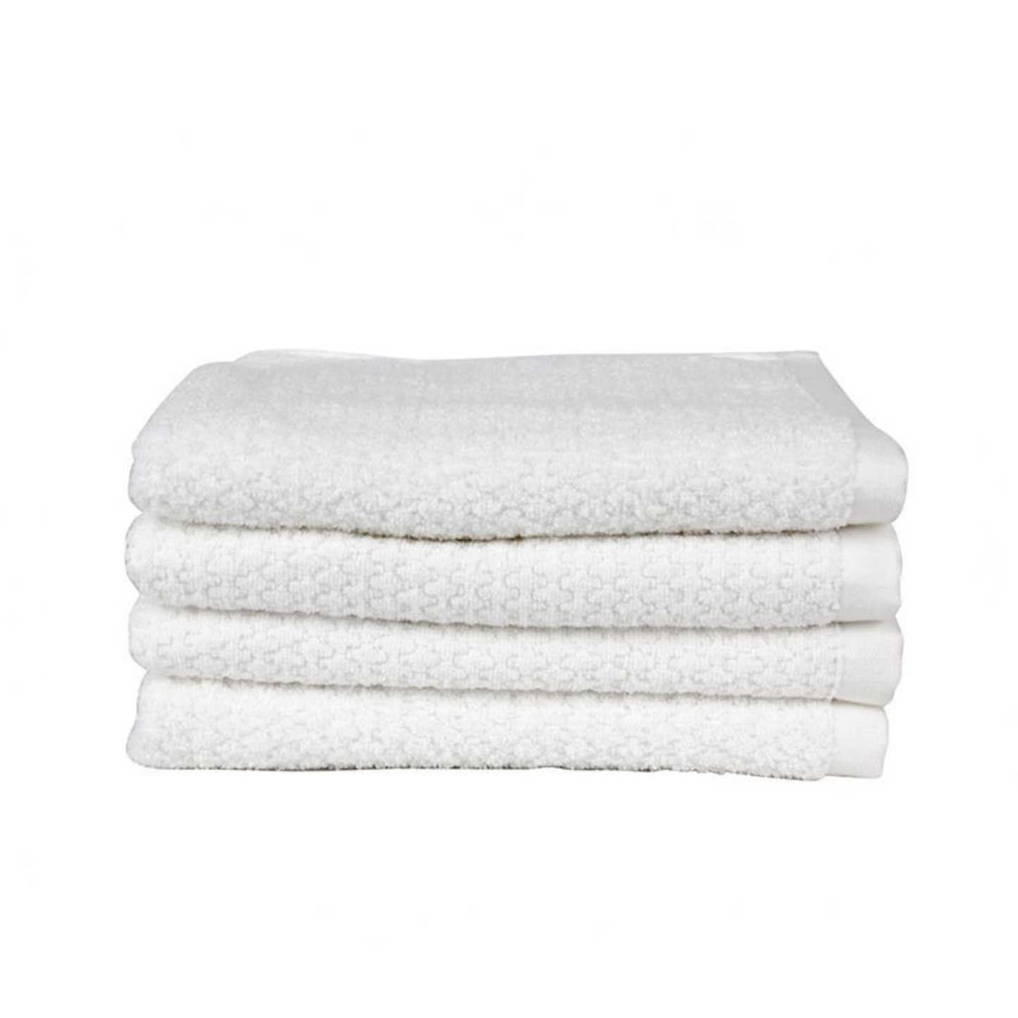 SIGNATURE 4PCS SET HAND TOWEL - (WHITE)