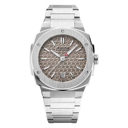 LADIES' ALPINER EXTREME QUARTZ SILVER-TONE STAINLESS STEEL WATCH, BEIGE DIAL