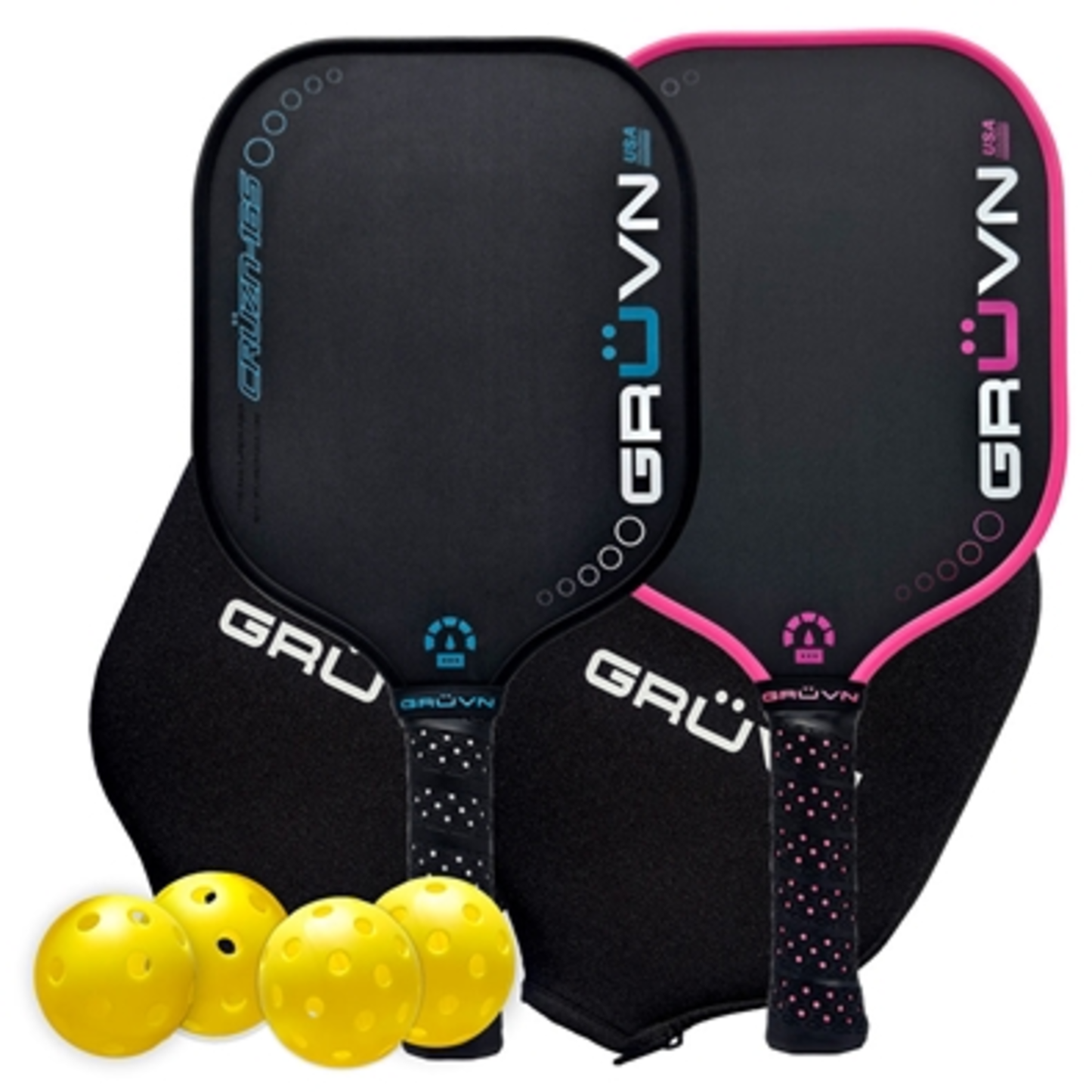 PICKLEBALL PADDLE SET CRUZN-16S, BLUE AND PINK, 15.9"