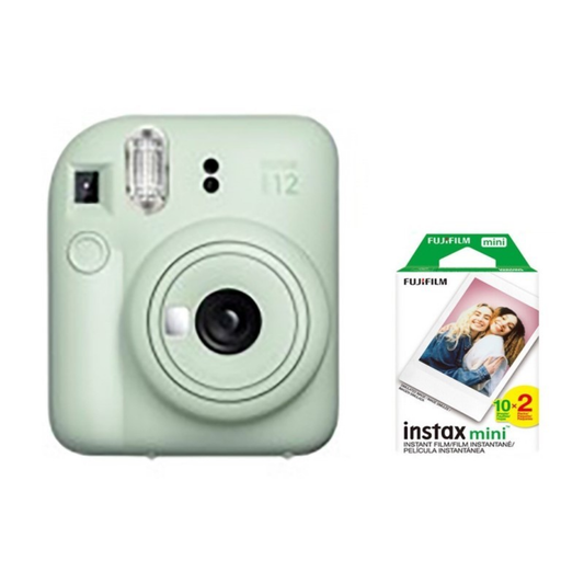 FUJI MINI 12 INSTAX CAM (MINT GREEN) KIT