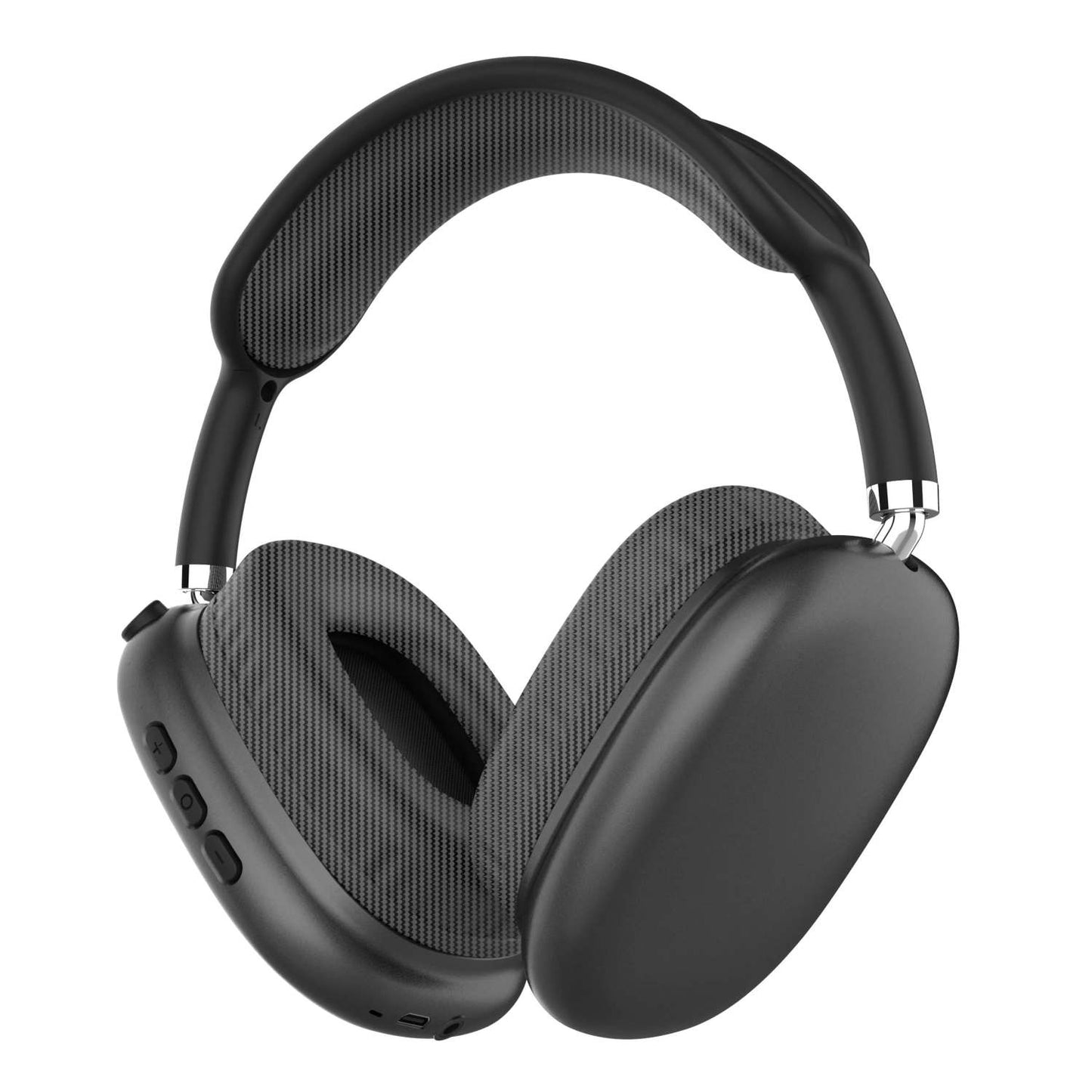 HIGH PERFORMANCE WIRELESS HEADPHONES W/ RADIO & MIC BLACK