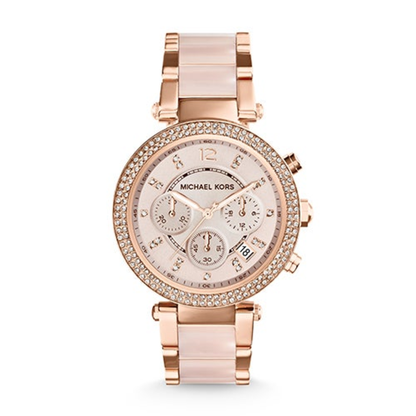 LADIES PARKER ROSE GOLD-TONE SS WATCH ROSE-GOLD DIAL