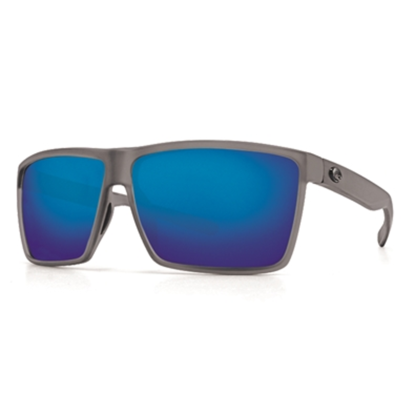 RINCON MEN'S SUNGLASSES POLARIZED, SMOKE CRYSTAL FRAME, BLUE LENS