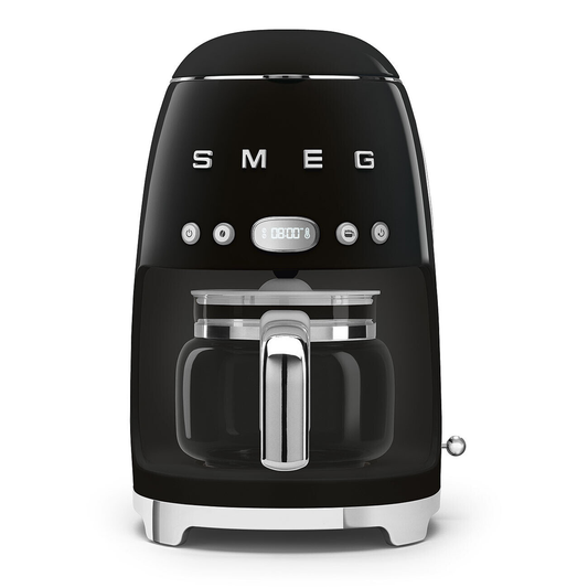 SMEG 50'S RETRO STYLE 10 CUP DRIP FILTER COFFEE MACHINE - BLACK